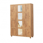 Spinta Kalune Design Wardrobe 869 (III) su veidrodžiu, 120 cm, &scaron;viesiai ruda