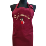 Siuvinėta prijuostė &Scaron;eimininkė, bordo
