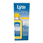 Maisto papildas Lysi žuvų taukai, citrinų skonio, 240 ml