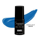 Gelinis nagų lakas &bdquo;Sincero Salon&rdquo;, 6ml, MOSAIC BLUE , 3693