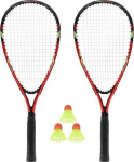 Greitojo badmintono rinkinys Nils Extreme NRS001, 2 raketės, skrajukai, dėklas
