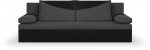 Trivietė sofa Bellezza Polo, pilka/juoda