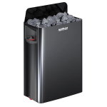 Elektrinė pirties krosnelė Harvia Wall Black Steel SW80 8 kW su įmontuotu valdymo bloku