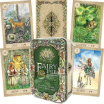 Taro kortos Fairy Tale Lenormand skardinėje dėžutėje