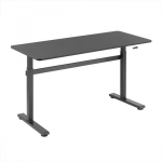 Reguliuojamo auk&scaron;čio kompiuterinis stalas Sbox MD-220, 140x60x70 cm, pilkas