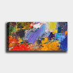 Reprodukcija ant drobės Abstrakcija, 50x120 cm