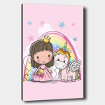 Reprodukcija Princesė su vienaragiu