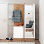 Prie&scaron;kambario komplektas Kalune Design Broc, rudas/baltas