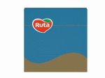 Servetėlės ruta 33х33 20l 3sl žydra