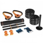 Keičiamo svorio svarmenų rinkinys SportVida Premium 6in1, 30 kg