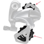 Galinio pavarų perjungėjo ratukų komplektas Shimano RD-M6800