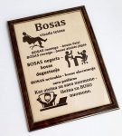 Sveikinimas rėmelyje &bdquo;Bosas visada teisus&ldquo;
