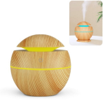 Drėkintuvas ir aromatinis difuzorius, difuzorius, medinis su LED ap&scaron;vietimu