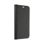 Dėklas telefonui Luna Book Carbon skirtas Samsung Galaxy S9 Plus, juodas