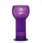 Žvakidė i&scaron; stiklo Lucilla Purple