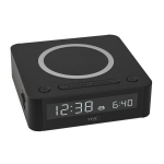 TFA Digital Alarm Clock With wireless Charging Station