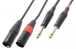 PD-Connex CX64-3 kabelis 2xXLR ki&scaron;tukas-2x6,3 monofoninis 3,0 m, CX64