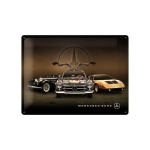 Metalinė plok&scaron;tė 30x40cm /Mercedes-Benz trys automobiliai