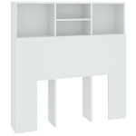 vidaXL Galvūgalis-spintelė, baltos spalvos, 100x19x103,5cm