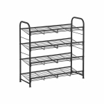 Metalinė batų lentyna LMR067B01, Juoda