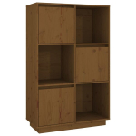 Komoda, medaus ruda, 74x35x117cm, pu&scaron;ies medienos masyvas