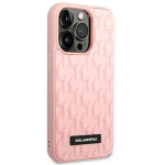Karl Lagerfeld KLHCP14LRUPKLPP skirtas iPhone 14 Pro, rožinis