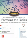 Schaum's Outline of Mathematical Handbook of Formulas and Tables, Fifth Edition 5th edition