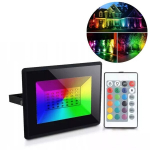 RGB LED lauko prožektorius su nuotolinio valdymo pulteliu 10W IP65
