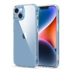 Skaidrus apsauginis dėklas iPhone 14 Plus su geliniu rėmeliu