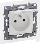 Legrand Niloe Selection Gniazdo 2p+z Ip44 Perlo spalvos, su užsklandomis