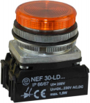 Pro-met Led indikatoriaus lemputė 30mm, 24-230v Ac/dc, geltona