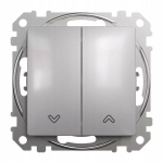 Jungiklis žaliuzėms Schneider Sedna Design Elements, sidabro aliuminis