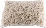 Guminės gumytės 1kg, baltos, 30x1,5mm
