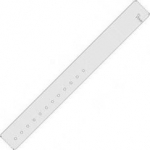 Identifikaciniai apyrankės - Zebra - Z-Band QuickClip - Baltas polipropilenas - 30.16 x 279.4 mm - 960 etiketių
