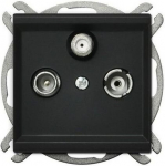 Lizdas Rtv-sat galinis, juodas, Ospel Sonata Gpa-rs/m/33