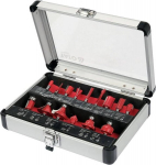Frezavimo komplektas 6mm (15 vnt.) YT-68007 YATO