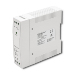 Maitinimo &scaron;altinis skirtas bėgiui din 10 W 12 V 083 A baltas plonas Qoltec