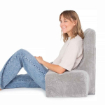 Ergonominis ortopedinis atraminis fotelis ir pagalvė