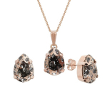 Papuo&scaron;alų rinkinys moterims DiamondSky "Venus II (Rose Patina)" su Swarovski kristalais DS00S411