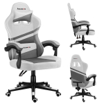 Žaidimų kėdė Huzaro Force 4.4 white mesh, balta, kvėpuojantis audinys