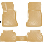 Guminiai kilimeliai beige 3D RIZLINE BMW 5 F10/F11 (2010-2013)
