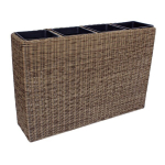 Vazonas Wicker, 89x24x60cm, &scaron;viesiai rudas