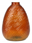 Dekoratyvinė stiklinė vaza gėlėms 16 x 22 cm, 22 cm