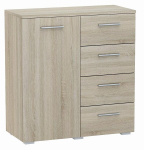 Komoda spinta HELENA 80 cm SONOMA 4 stalčiai