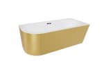 Vonia Besco Zoya Glam Gold, 170 x 80 cm, de&scaron;ininė, su juodais dangteliais