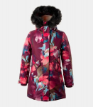 Huppa Mergaičių žieminė parka VIVIAN, burgundy pattern