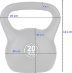 Hantle Bitumiczne 30 kg Zestaw 2x15kg z długim gryfem