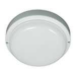 Apvali lempa 8W 4000K IP64, balta