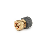Greita jungtis 1/2" su STOP funkcija Bradas BRASS SOFT, žalvaris