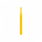 Daugiafunkciniai Velcro tvirtinimo dirželiai Bradas TL, 10 x 100 mm, 10 vnt, yellow